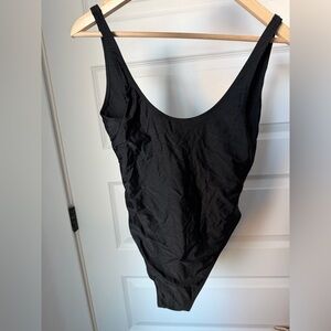 Low back one piece swimsuit